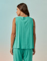 Blusa Linho Decote V Caribe
