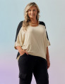 Blusa Bicolor Ampla Preta