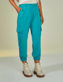 Calça Jogger Bolso Azul Mediterrâneo