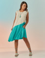 Vestido Diagonal Bicolor Caribe