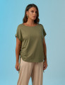 Blusa Canaleta Lateral Verde Botânico