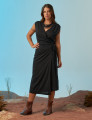 Vestido Linho Envelope Preto