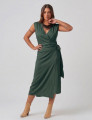 Vestido Linho Envelope Verde Salvia