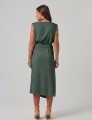 Vestido Linho Envelope Verde Salvia