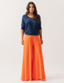 Calça Maxi Pantalona Laranja Cítrico