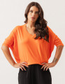 Blusa Gola V Laranja Cítrico