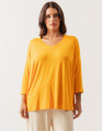 Blusa Gola V Amarelo Mel