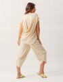 Calça Pantacourt Malha Bege Gelato