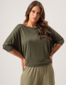 Blusa Quadrada Verde Selva