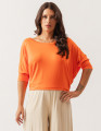 Blusa Quadrada Laranja Cítrico