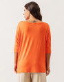 Blusa Quadrada Laranja Cítrico