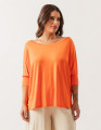 Blusa Quadrada Laranja Cítrico