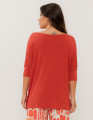 Blusa Quadrada Vermelho Romã