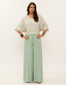 Calça Maxi Pantalona Verde Fiji