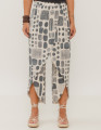 Calça Envelope Estampa Etnica Calcario