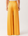 Calça Maxi Pantalona Amarelo Âmbar