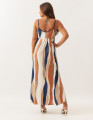 Vestido Regatão Estampa Ondas