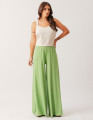 Calça Maxi Pantalona Verde Jardim