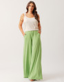 Calça Maxi Pantalona Verde Jardim