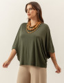 Blusa Origami Verde Militar