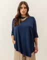 Blusa Seta Azul Marinho