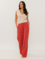 Calça Pantalona Vermelho Romã