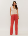 Calça Pantalona Vermelho Romã
