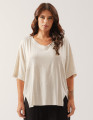 Blusa Recortes Linen