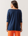 Blusa Quadrada Azul Marinho