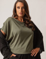 Blusa Quadrada Linho Verde Botânico