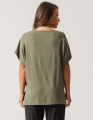 Blusa Quadrada Linho Verde Botânico