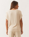 Blusa Franzida Ombro Trigo