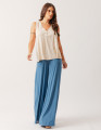 Calça Maxi Pantalona Azul Pacífico