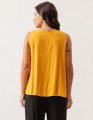Blusa Linho Decote V Amarelo Nascente