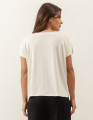 Blusa Recorte Manga Off White 