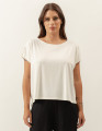 Blusa Recorte Manga Off White 