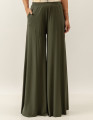 Calça Maxi Pantalona Verde Militar