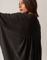 Poncho Tricot Preto