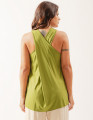 Blusa Decote Transpassado Verde Natureza