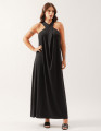 Vestido Decote Transpassado Preto
