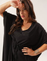Vestido Kaftan Linho Preto