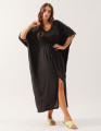 Vestido Kaftan Linho Preto