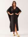 Vestido Kaftan Linho Preto