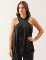 Blusa Decote Transpassado Preto