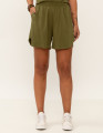 Short Esporte Linho Verde Selva